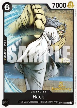 Hack (OP13-090) - Carrying On His Will: 3rd Anniversary Tournament Cards
