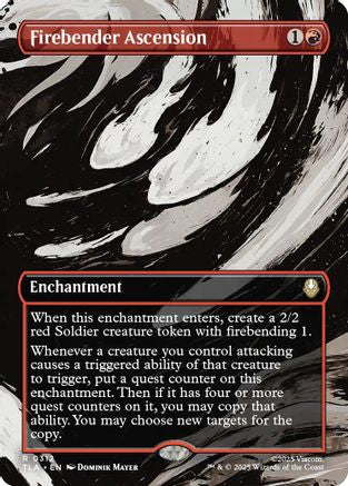 Firebender Ascension (Borderless) (TLA-312) - Avatar: The Last Airbender Foil