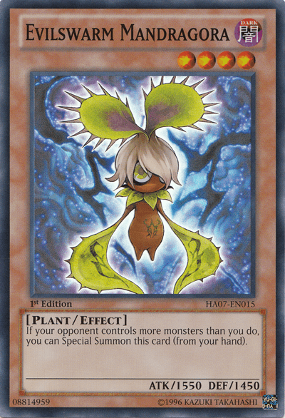 Evilswarm Mandragora [HA07-EN015] Super Rare - Josh's Cards