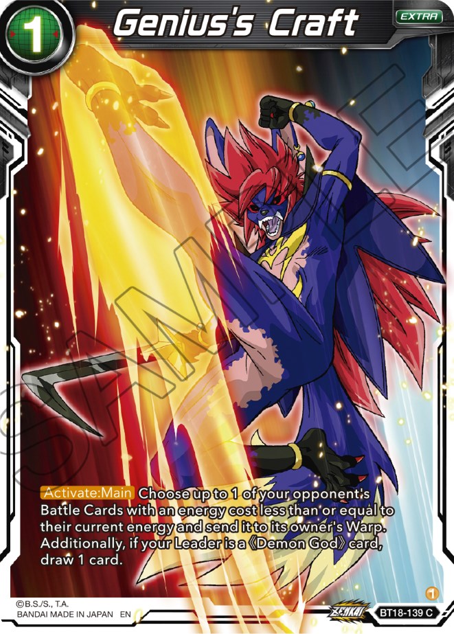Genius's Craft (BT18-139) [Dawn of the Z-Legends] Parallel Foil
