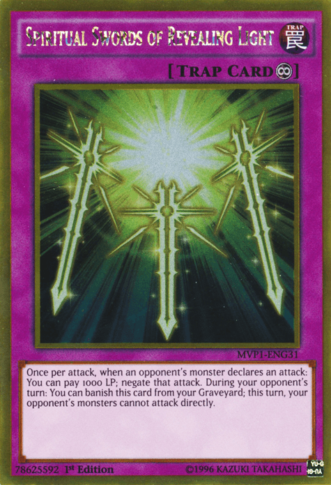 Spiritual Swords of Revealing Light [MVP1-ENG31] Gold Rare - Josh's Cards