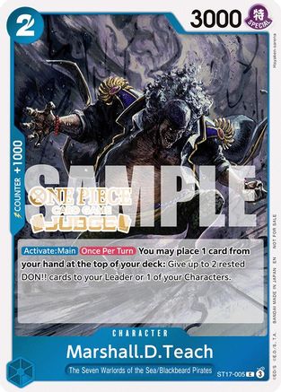 Marshall.D.Teach (Judge Pack Vol. 7) (ST17-005) - One Piece Promotion Cards Foil