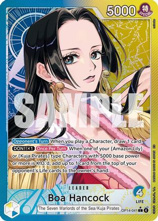 Boa Hancock - OP14-041 (Alternate Art) (OP14-041) - The Azure Sea's Seven Foil