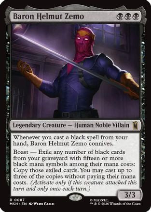 Baron Helmut Zemo (MSH-087) - Marvel Super Heroes