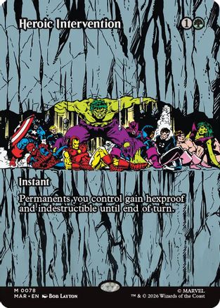 Heroic Intervention (0078) (Borderless) (MAR-078) - Marvel Universe Eternal-Legal
