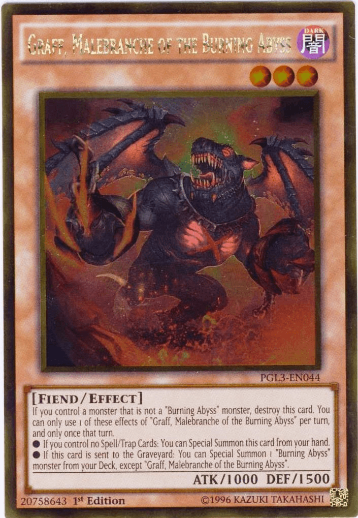 Graff, Malebranche of the Burning Abyss [PGL3-EN044] Gold Rare - Josh's Cards
