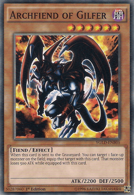 Archfiend of Gilfer [YGLD-ENB05] Common - Josh's Cards