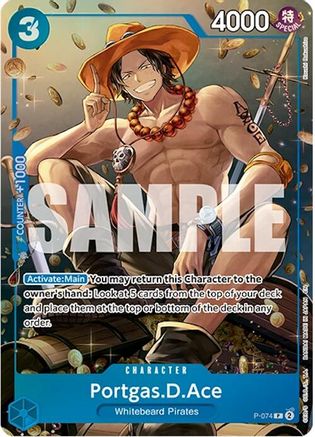Portgas.D.Ace (Tin Pack Set Vol. 2) (P-074) - One Piece Promotion Cards Foil