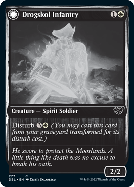 Drogskol Infantry // Drogskol Armaments (DBL-277) - Innistrad: Double Feature: (Double Faced Transform) Foil