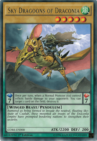Sky Dragoons of Draconia [CORE-EN000] Rare - Josh's Cards