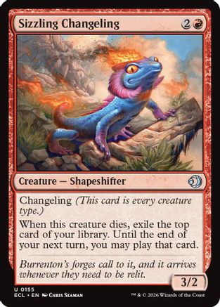 Sizzling Changeling (ECL-155) - Lorwyn Eclipsed