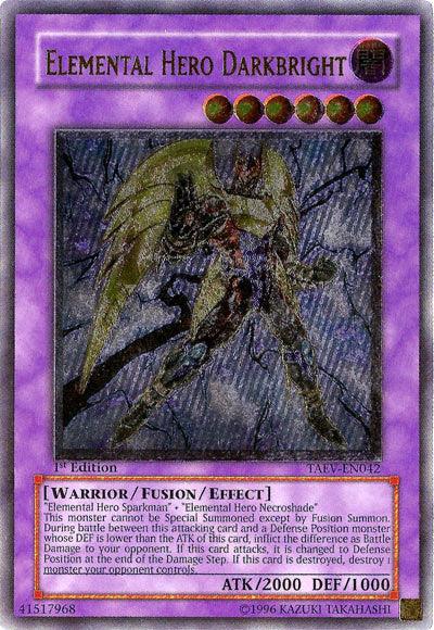 Elemental Hero Darkbright [TAEV-EN042] Ultimate Rare - Josh's Cards