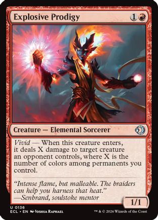 Explosive Prodigy (ECL-136) - Lorwyn Eclipsed