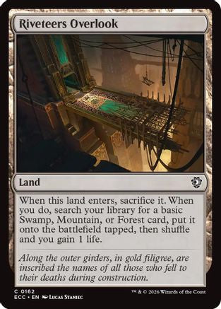 Riveteers Overlook (ECC-162) - Commander: Lorwyn Eclipsed