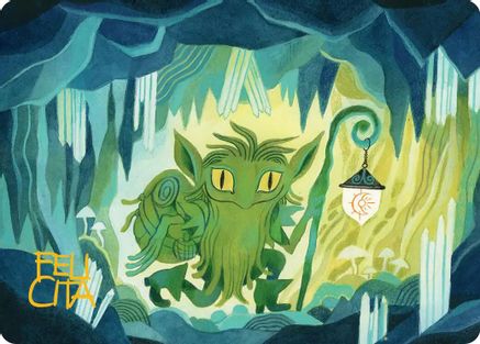 Mutable Explorer Art Card (43/54) (Gold-Stamped Signature) (ASECL-043) - Art Series: Lorwyn Eclipsed