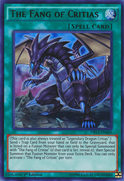 The Fang of Critias [DRL3-EN060] Ultra Rare - Josh's Cards