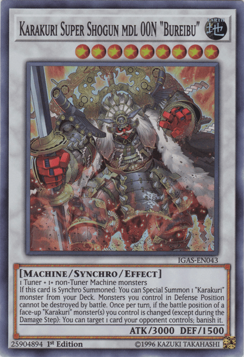 Karakuri Super Shogun mdl 00N "Bureibu" [IGAS-EN043] Super Rare - Josh's Cards