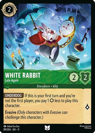 White Rabbit - Late Again (89/204) - Winterspell Cold Foil