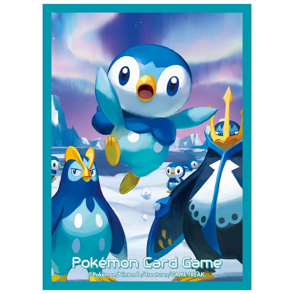 Pokémon Card Sleeve -  Piplup & Potaishi & Empoleon (Single Sleeve)