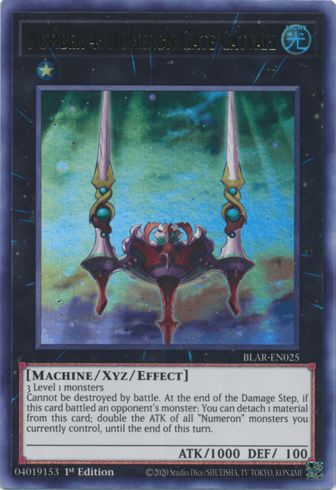 Number 4: Numeron Gate Catvari [BLAR-EN025] Ultra Rare - Josh's Cards