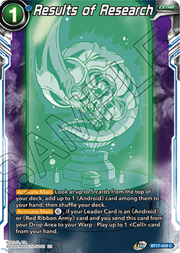 Results of Research (BT17-058) [Ultimate Squad] Parallel Foil