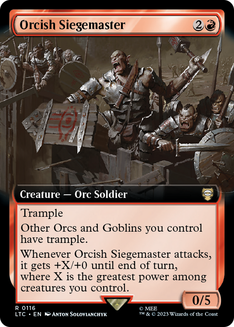 Orcish Siegemaster (LTC-116) - Tales of Middle-earth Commander: (Extended Art) Foil