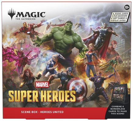 Magic: The Gathering: Marvel Super Heroes Scene Box - Heroes United