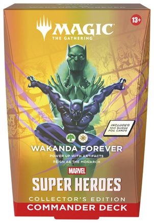 Magic: The Gathering: Marvel Super Heroes Commander Deck - Wakanda Forever (Collector's Edition)