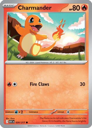 Charmander 020 - ME Ascended Heroes Reverse Holofoil