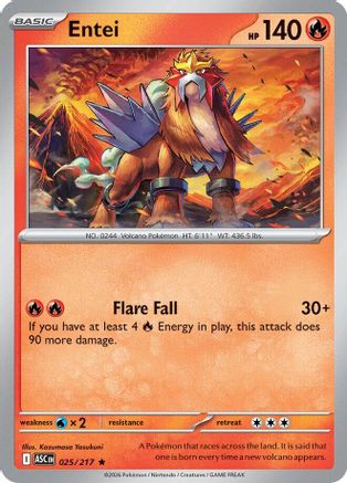 Entei 025 - ME Ascended Heroes Holofoil