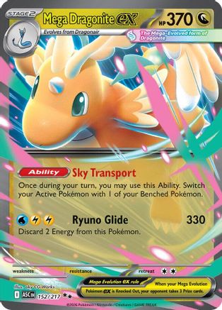 Mega Dragonite ex 152/217 - ME Ascended Heroes Holofoil