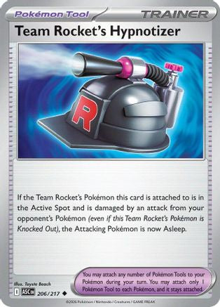 Team Rocket's Hypnotizer 206 - ME Ascended Heroes Reverse Holofoil