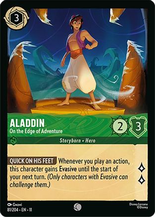 Aladdin - On the Edge of Adventure (81/204) - Winterspell Cold Foil