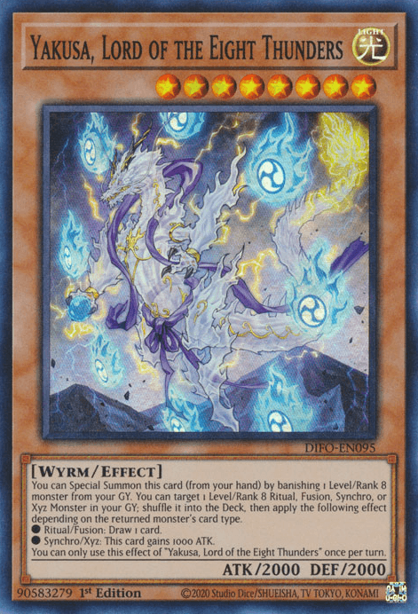 Yakusa, Lord of the Eight Thunders [DIFO-EN095] Super Rare - Josh's Cards