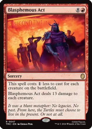 Blasphemous Act (TMC-047) - Commander: Teenage Mutant Ninja Turtles Foil