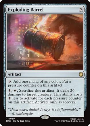 Exploding Barrel (TMC-039) - Commander: Teenage Mutant Ninja Turtles