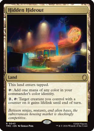 Hidden Hideout (TMC-043) - Commander: Teenage Mutant Ninja Turtles