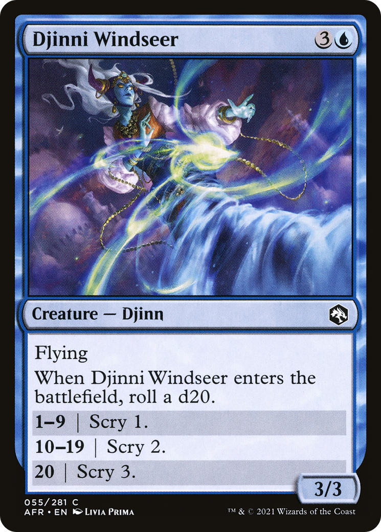 Djinni Windseer (AFR-055) - Adventures in the Forgotten Realms