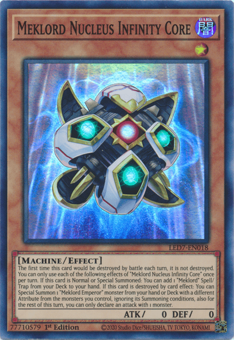 Meklord Nucleus Infinity Core [LED7-EN018] Super Rare - Josh's Cards