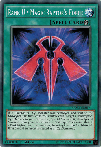 Rank-Up-Magic Raptor's Force [CORE-EN057] Common - Josh's Cards