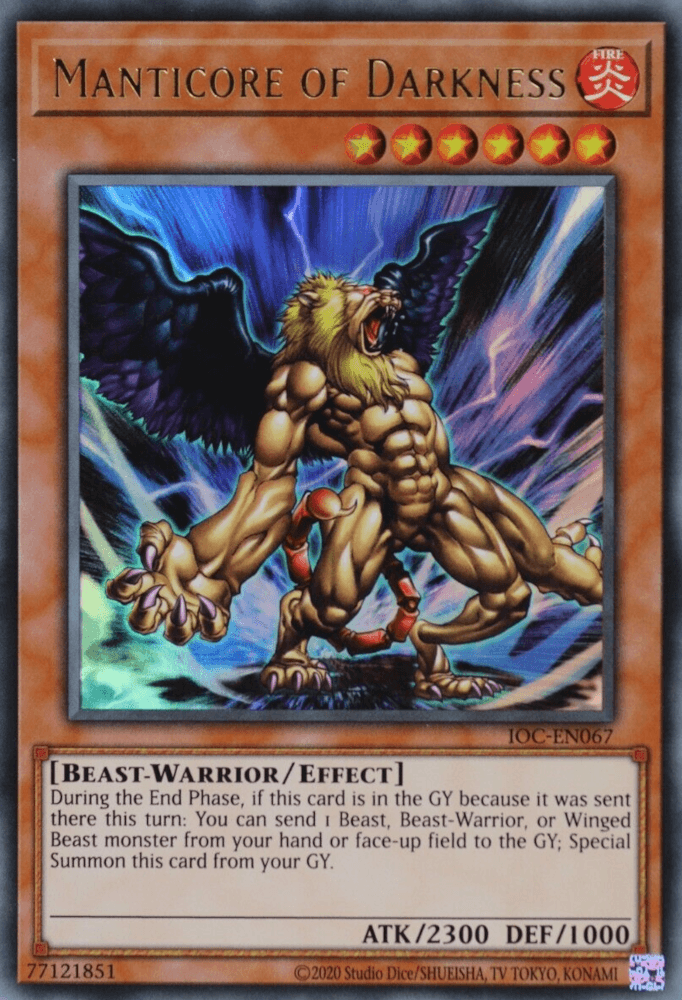 Manticore of Darkness (25th Anniversary) [IOC-EN067] Ultra Rare - Josh's Cards