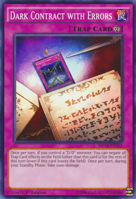 Dark Contract with Errors [MP16-EN155] Common - Josh's Cards