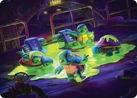 The Ooze Art Card (Gold-Stamped Signature) (ASTMT-018) - Art Series: Teenage Mutant Ninja Turtles