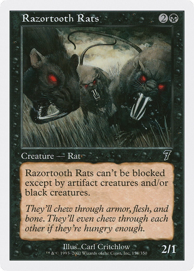 Razortooth Rats [Seventh Edition] Foil