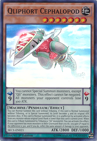Qliphort Cephalopod [SECE-EN021] Super Rare - Josh's Cards