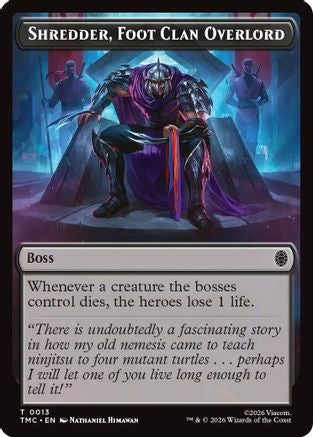 Shredder, Foot Clan Overlord (TMC-013) - Commander: Teenage Mutant Ninja Turtles