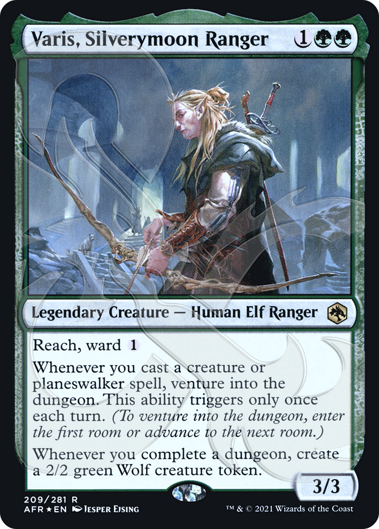 Varis, Silverymoon Ranger (AFR&-209A) - Adventures in the Forgotten Realms Promos Foil