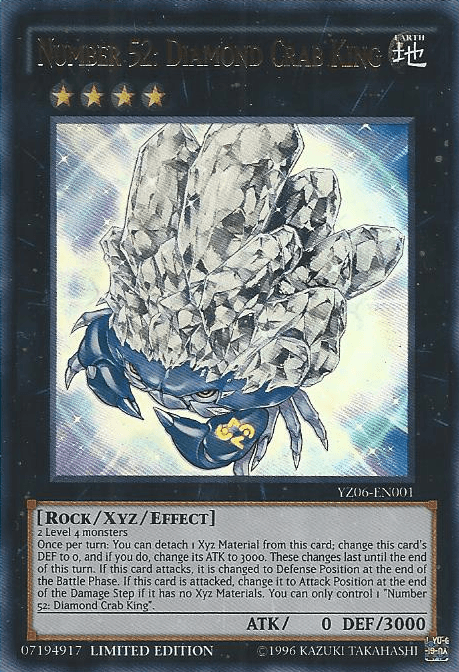 Number 52: Diamond Crab King [YZ06-EN001] Ultra Rare - Josh's Cards