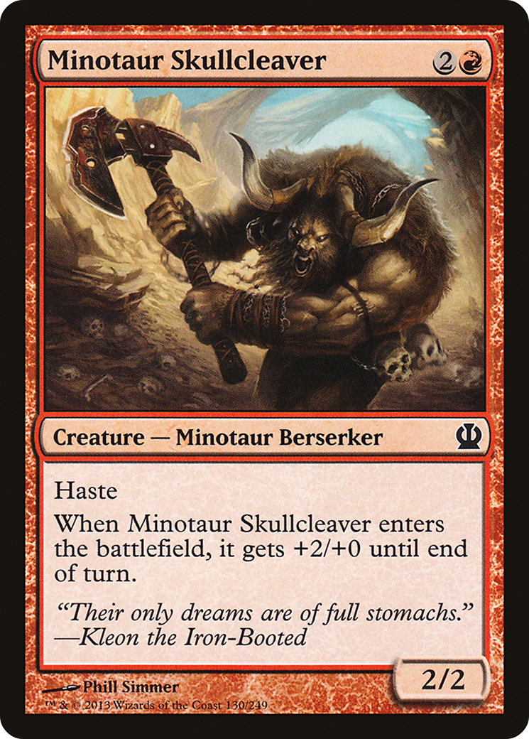 Minotaur Skullcleaver (THS-130) - Theros