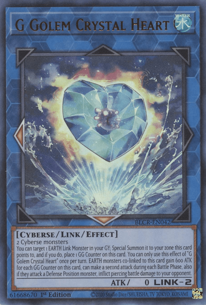 G Golem Crystal Heart [BLCR-EN042] Ultra Rare - Josh's Cards